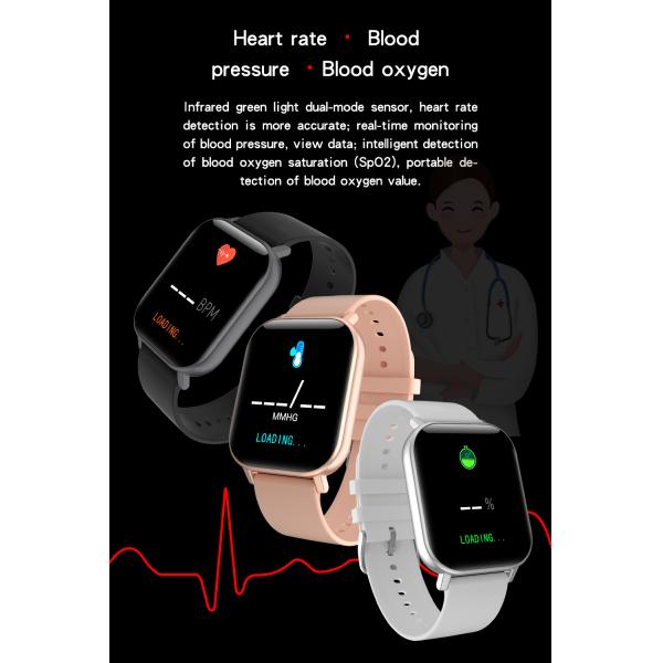 Удар T58 резвится дозор ответственного шага температуры тела сна передачи телефона умный