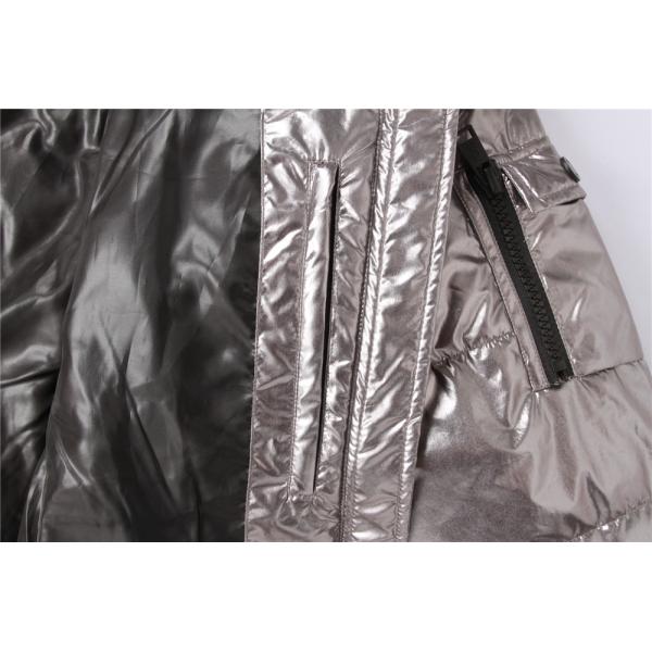 Double Cuff Ladies High Shine Coats And Jackets Clothing 100% Polyester