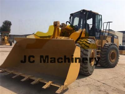 6 cilindros usaram o carregador da roda de Caterpillar, carregador da roda do gato 966G de 6 toneladas