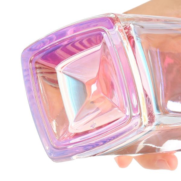Custom Colored Electroplating Wine Bottle in Blue Pink Red Grey for Spirit and Brandy