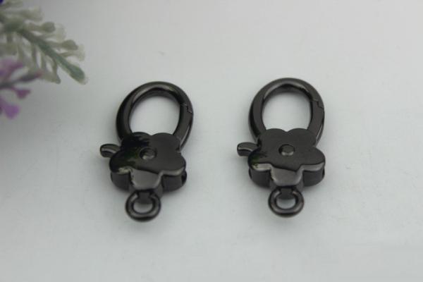 Promotion 4 color zinc alloy small 5 mm handbag snap hook wholesale