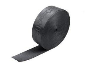 Heavyweight Jacquard Black 4 Inch Nylon Webbing Tape 50 Yards / Roll