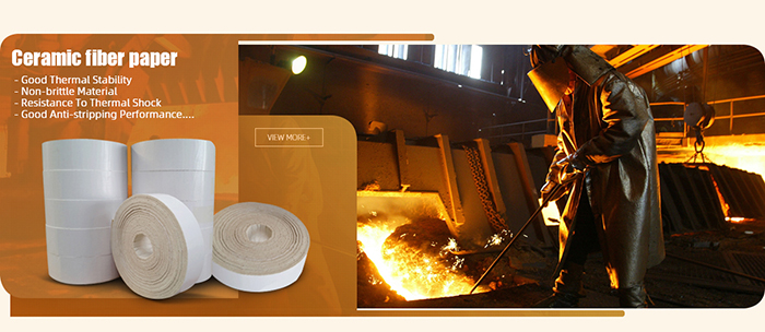High Temp 1430°C Refractory Ceramic Fiber Paper Thermal Insulation Low Conductivity