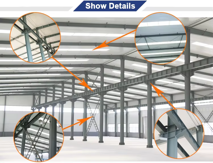 Fast Assembled Prefab Buildings Steel Structure Workshop Economical Pre-Engineered Heavy Prefab Warehouse Low Price