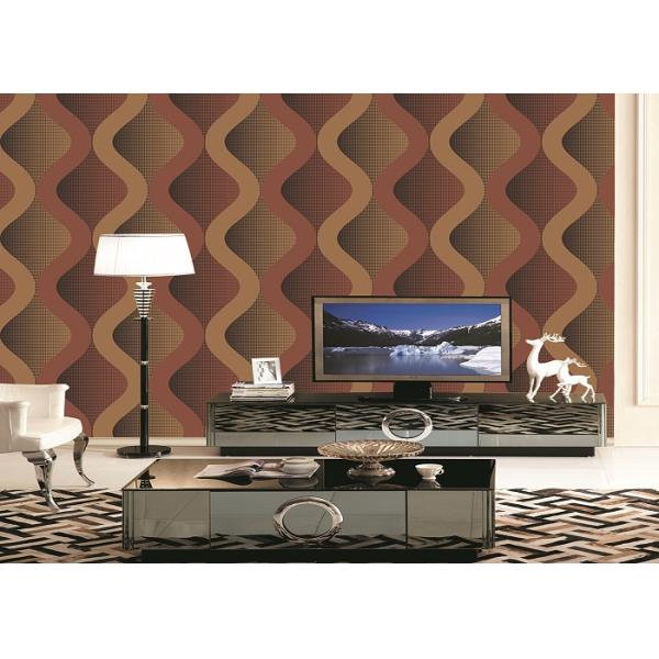 Обои ПВК спальни живущей комнаты кривой современные съемные для предпосылки ТВ