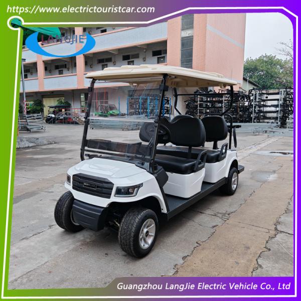 Electric Golf Buggy 2 Seater With AC Motor 48 Volt Club Car For Hotel Airport