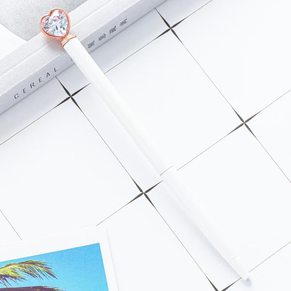 Креативный мультфильм Металлические ручки для маркировки сердца шариковые ручки с черным чернилом не стираются