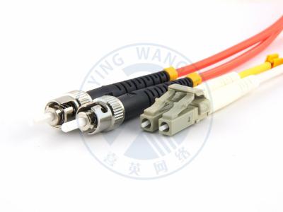 XYFiber multimode OM2 duplex fiber optic patch cable 50/125 LC to ST