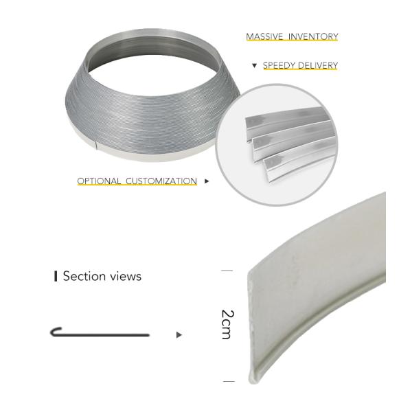 35m Manual Plastic Edge Alphabet Trim Cap Outdoor Sign Board Channel Letters Strip