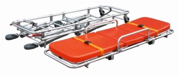 Waterproof Foldable Automatic Loading Stretcher Aluminum Alloy Emergency Stretcher (ALS-S005)