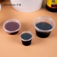 conteneur en plastique jetable de cuvette de tasse de sauce à l'espace libre 4oz avec des couvercles