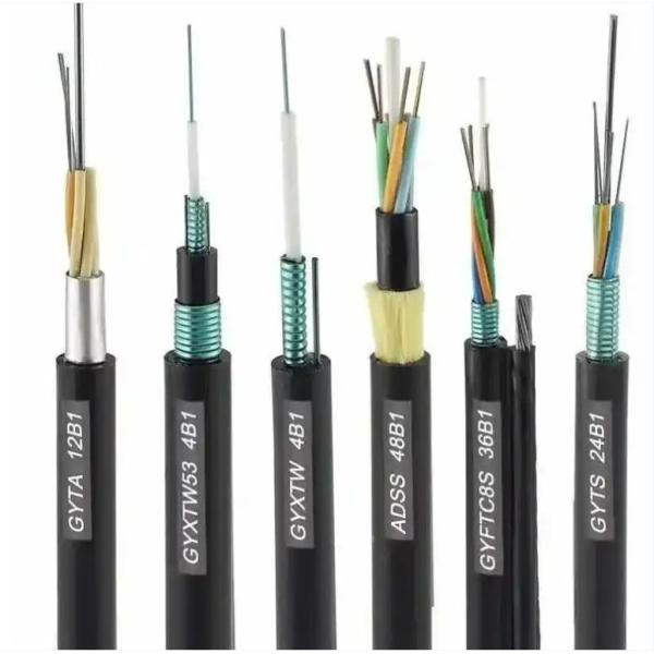 Высокопрочный волоконно-оптический кабель черный GJYXCH Долговечный активный оптический кабель