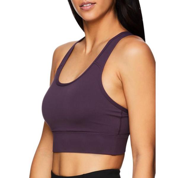 OEM Logo Moisture Wicking Spandex Polyester High Impact Racerback Sport Yoga Bra