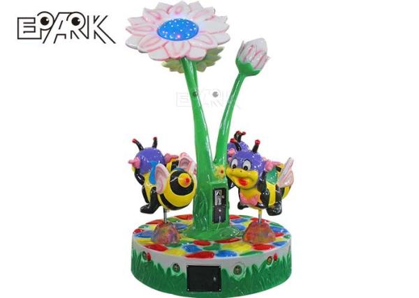 Bee Park Kids Carousel Horses Amusement  Children Playground Merry Go Round Riding