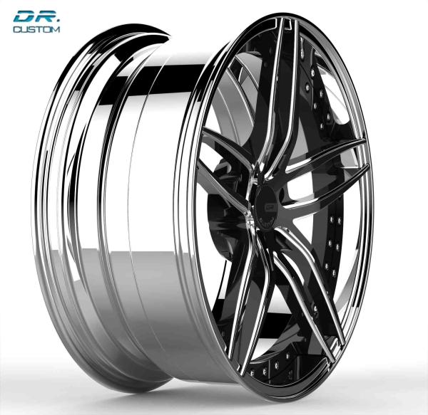 ET30 Forged Polished Aluminum Wheels 2 Piece 17 Inch 5x130 PCD