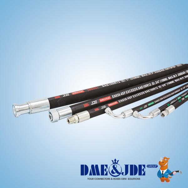 High Pressure Steel Wire Braided Wound Hose Assemblies 10–40 MPa