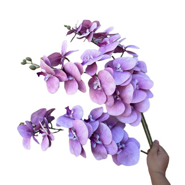 High end Wedding Bean Sand Purple Butterfly Orchid Rose Wedding Simulation Flower Wedding Hall Road Guide Ceiling Flower Arrangement