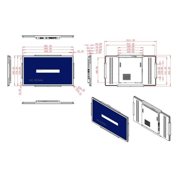 43-Inch Display for Digital Advertising and Public Signage Solutions