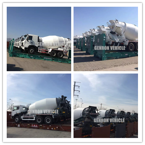 Конструкции 12 M3 тележки трейлера конкретного смесителя барабанчика трейлер Semi