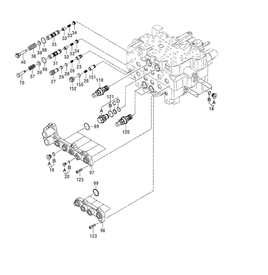 Soupape de sécurité de la sécurité ZAX120 4372682 excavatrice Spare Parts de 4372684 0761702 Hitachi