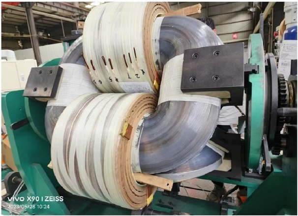 Triangle Three Dimensional Iron Core Transformer Automatic Wire Winding Machine