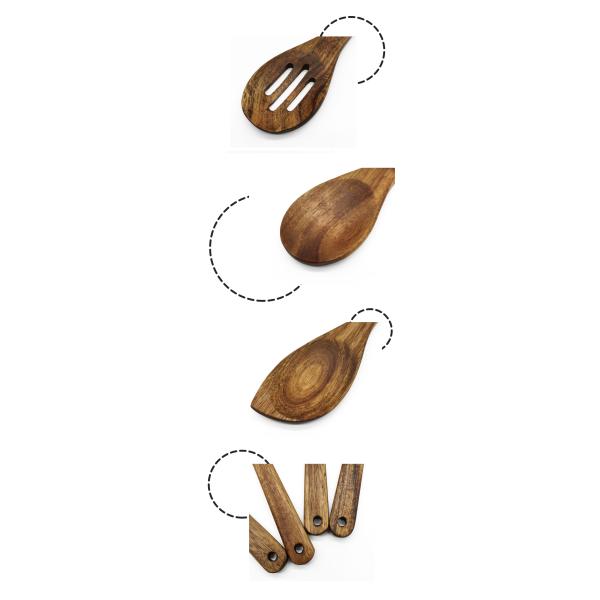 Olive Kitchen Wooden Utensils Shovel Kitchenware Mixing Spoon Set