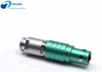 Prise circulaire faite sur commande FGG 1B 10 Pin Male Connector de connecteurs de série de Lemo B de couleur verte