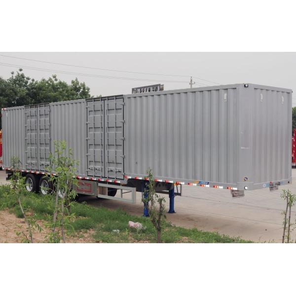 Tri Eje 53 Piés Furgonetas remolques 3 Ejes Caja 30t 40t 50t Cerrado Semi-contenedor Furgoneta remolque