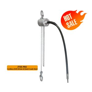 JTVX-Pro élévateur de chaîne électrique prêt pour immédiatement avec 5 pieds d'arbre de puissance et le manche