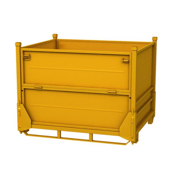 Q235 Steel Metal Pallet Cage Stackable Stillages MA Sheet For Turnover