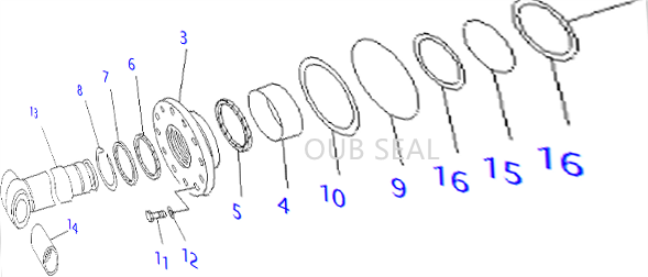 707-99-99020 ВЫВОДНЫЙ ЦИЛИНДР WA1200-3 СЕРВИСНЫЙ КИТ