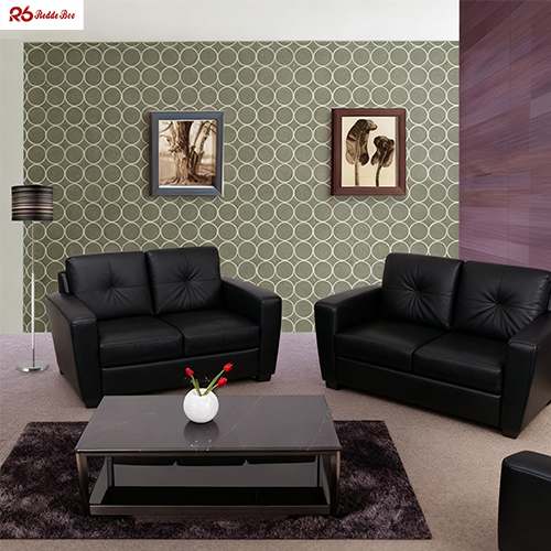 Sectional Tufted Genuine Cowhide Leather Sofa Furniture Wear Resistant