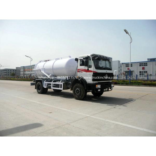 Beiben Septic Tanker Vacuum Truck / Sewer Cleaning Vehicles WhatsApp:+8615271357675