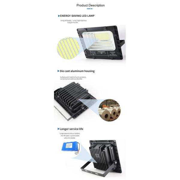 Decoration Home Yard Solar Flood Light Solar Powered Outdoor