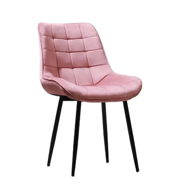 Velvet Upholstered Dining Chair 48x48x84cm Washable Fabric