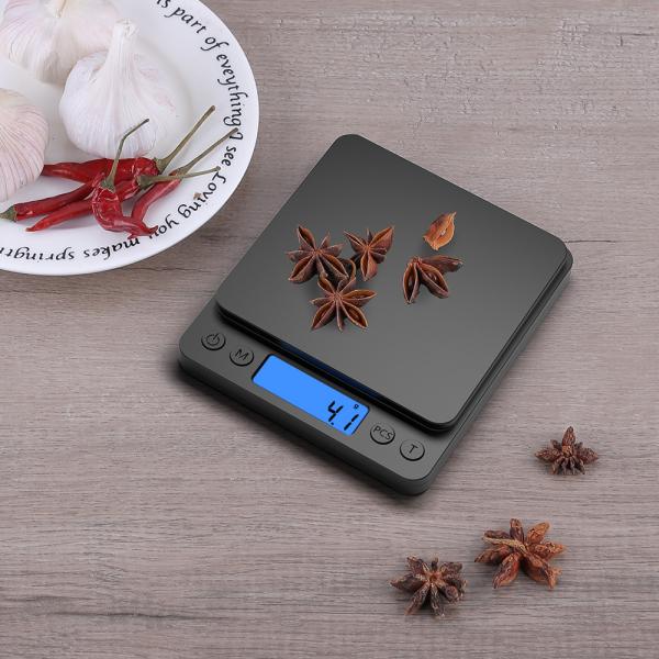Balance alimentaire intelligent GYS 3KG noir 12*10*3cm, le plus compétitif, balance de cuisine électronique numérique multifonction nutritionnelle