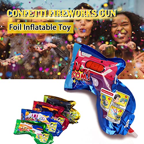 Gun Shape Autoinflation Inflatable Confetti Gun for Green Year Wedding Birthday Party