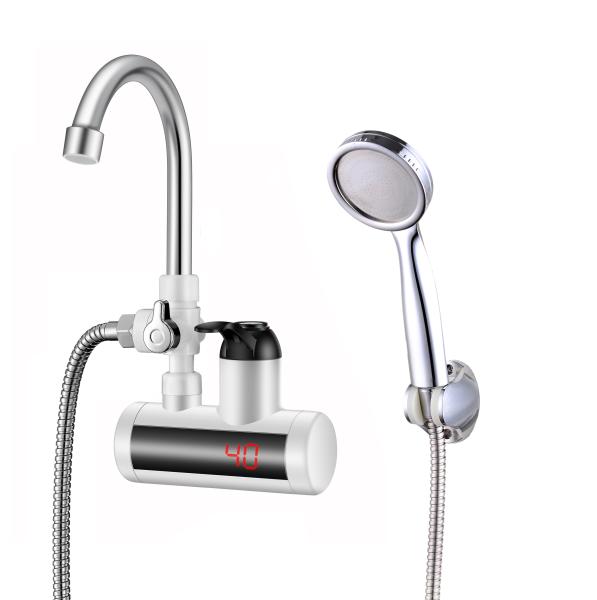 220v ABS Wall Mounted Heating Tap RoHs Ipx4 Hot Water Tap For Kitchen