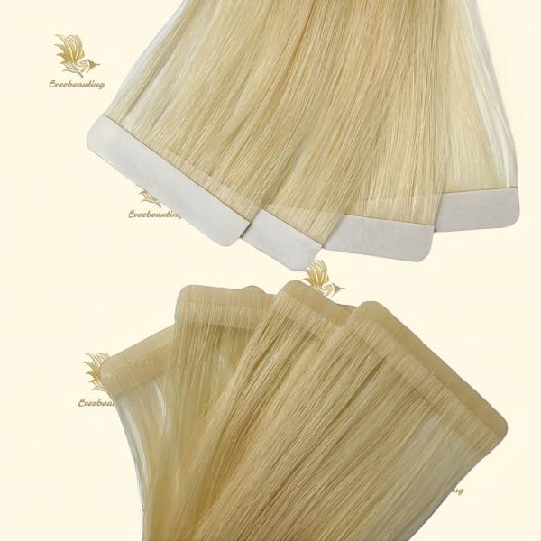 Customize Color Human Hair Extension Slim Tape Style Double Drawn Russian Remy Hair