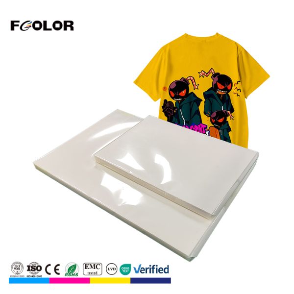 Fcolor Manufacturer A4 A3 A3+ DTF Ink Film for Heat Transfer DTF Film Cold and Hot Peel Film