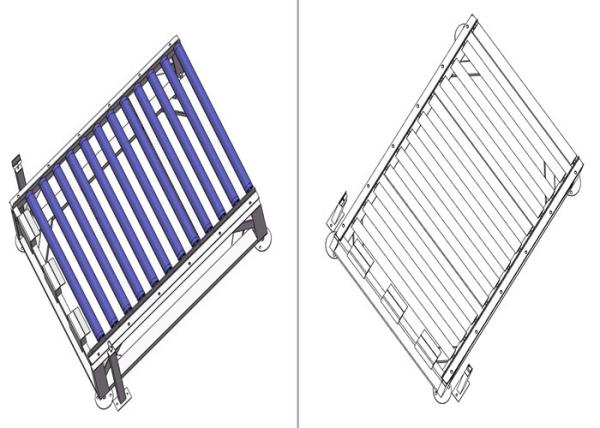 1000mm Heavy Loading Palletizing Conveyor For Forklift