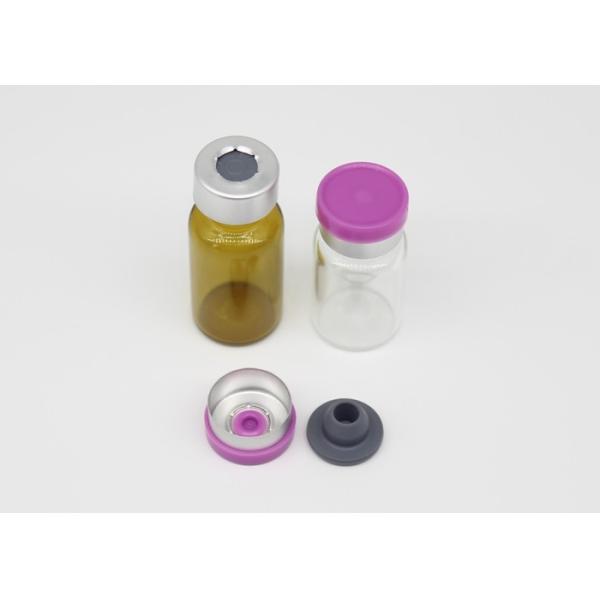 da injeção lisa roxa da flange de 13mm tampões de vidro farmacêuticos do tubo de ensaio