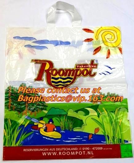 soft loop handle plastic bag manufacturer,cheap black plastic bags with handles