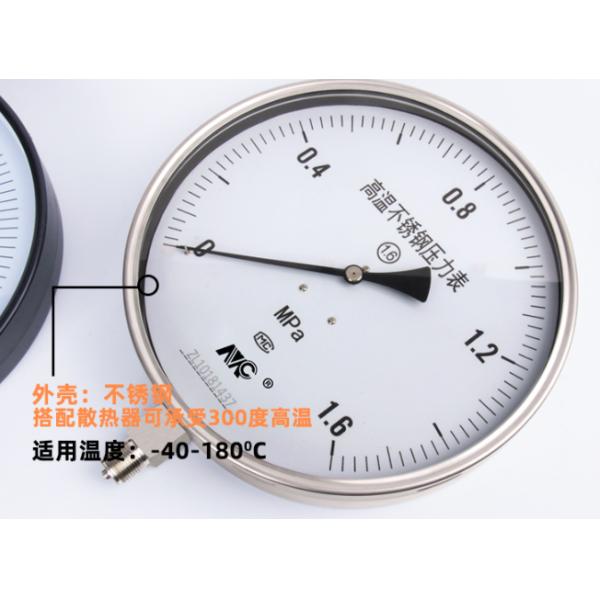 Направление манометра 250mm нержавеющей стали Y250BF радиальное