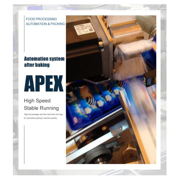 Customized Tray Loading System Biscuit Food Full Automatic Packing Machines For Secondary Packing