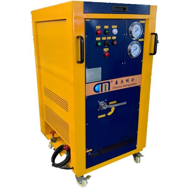 Máquina de carregamento de refrigerante 380V 50Hz R134a R22 Chiller AC Equipamento de enchimento 4HP máquina de recuperação de freão de óleo completo bomba de recuperação de gás