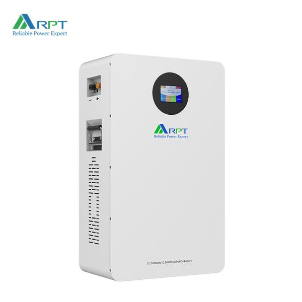 Wall-Mounted Lithium-Ion Battery Energy Storage System (5kWh/10kWh) with Circular Display