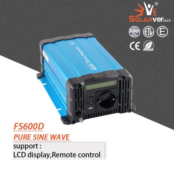 Lcd показывает 600 Dc инвертора 12V 24V волны синуса ватта чистый к Ac 110V 220V