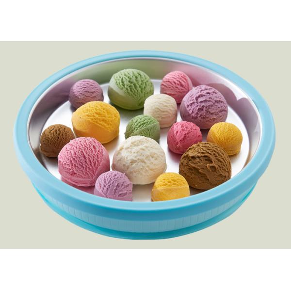 Easy Operate Hand Instant Ice Cream Roll Tray Superior Refrigeration Performance