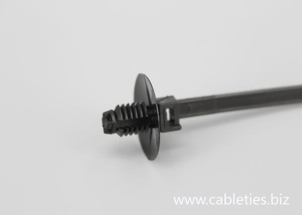 DEMOELE 170mm black Car accessories spiral push mounted nylon cable ties